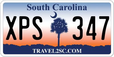 SC license plate XPS347