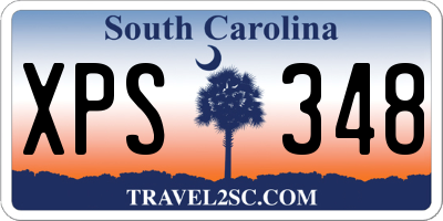 SC license plate XPS348