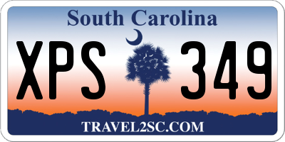 SC license plate XPS349