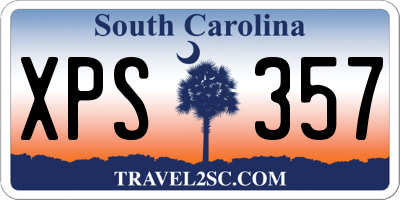 SC license plate XPS357