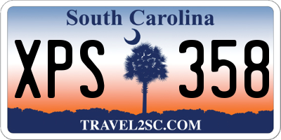 SC license plate XPS358