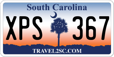 SC license plate XPS367