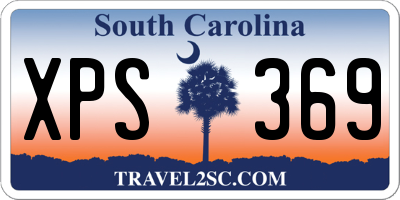 SC license plate XPS369
