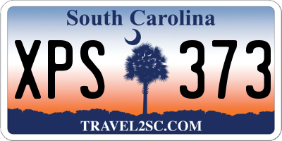 SC license plate XPS373