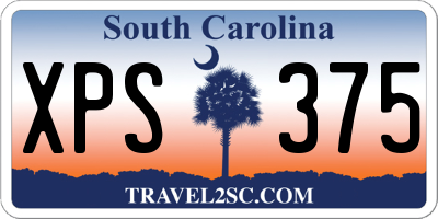 SC license plate XPS375