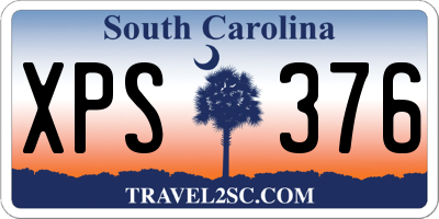 SC license plate XPS376