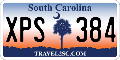 SC license plate XPS384