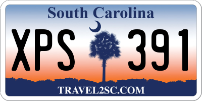 SC license plate XPS391