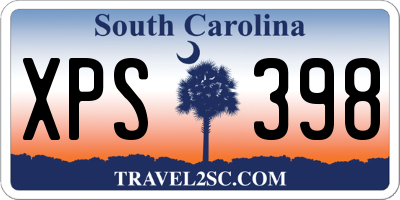 SC license plate XPS398