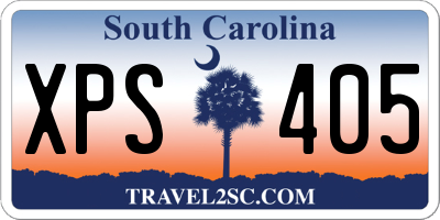 SC license plate XPS405