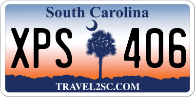 SC license plate XPS406