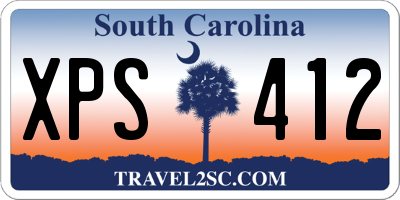 SC license plate XPS412