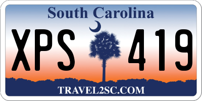 SC license plate XPS419