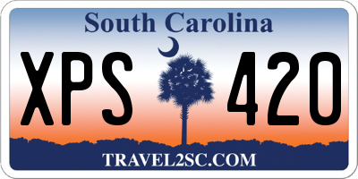 SC license plate XPS420