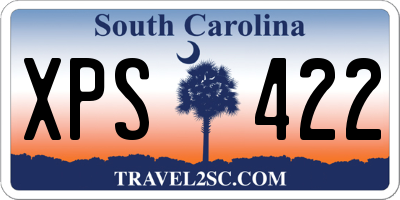 SC license plate XPS422