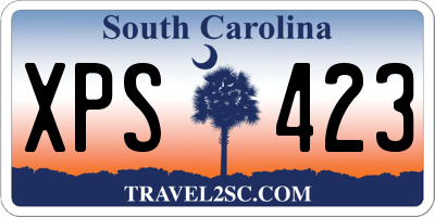 SC license plate XPS423