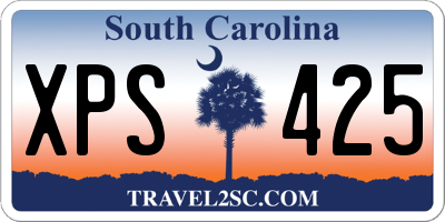 SC license plate XPS425