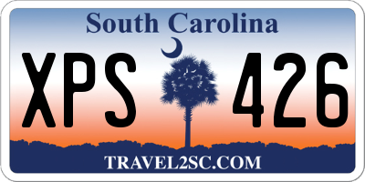 SC license plate XPS426