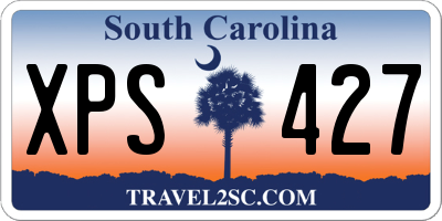 SC license plate XPS427