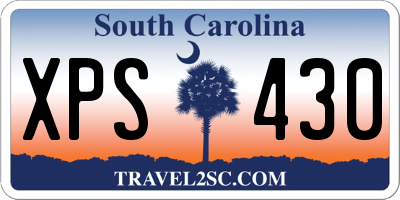 SC license plate XPS430