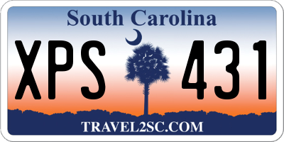 SC license plate XPS431