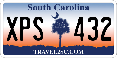SC license plate XPS432