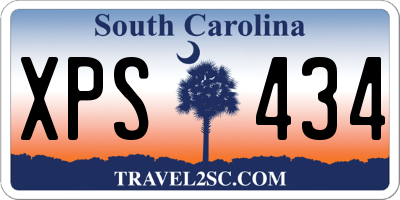 SC license plate XPS434