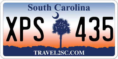SC license plate XPS435