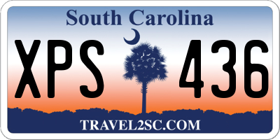 SC license plate XPS436