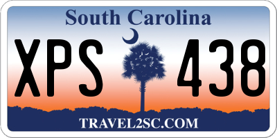 SC license plate XPS438