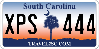 SC license plate XPS444