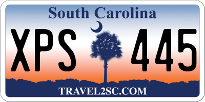 SC license plate XPS445