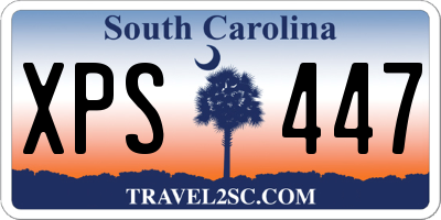 SC license plate XPS447