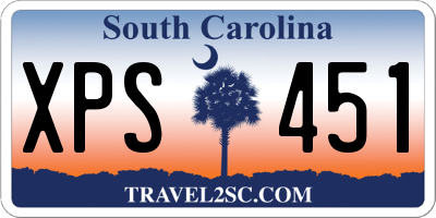 SC license plate XPS451