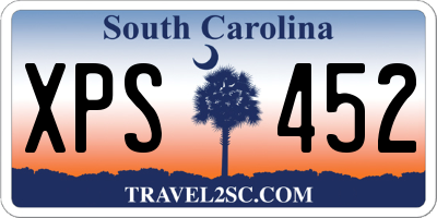SC license plate XPS452