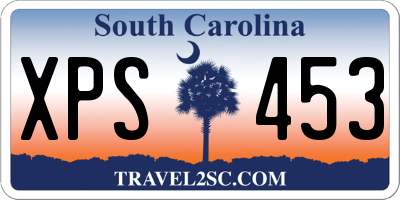 SC license plate XPS453