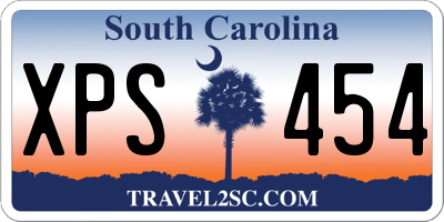 SC license plate XPS454