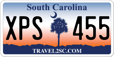 SC license plate XPS455