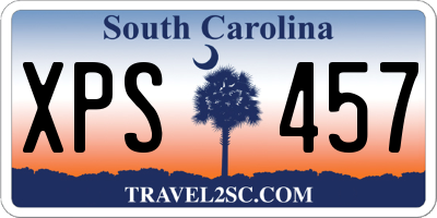 SC license plate XPS457