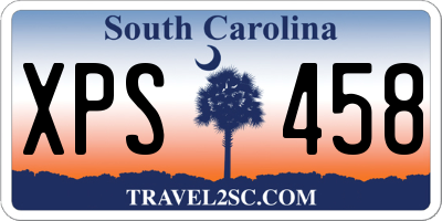 SC license plate XPS458