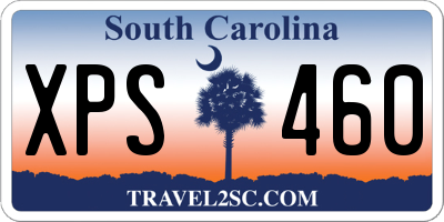 SC license plate XPS460