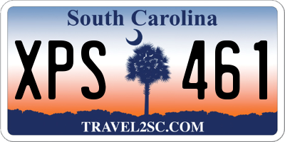 SC license plate XPS461