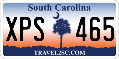 SC license plate XPS465