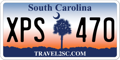 SC license plate XPS470