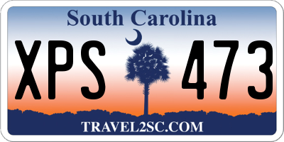 SC license plate XPS473