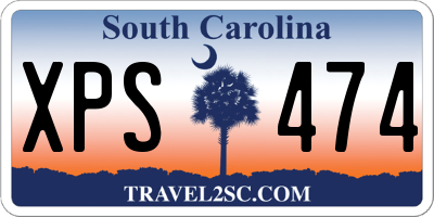 SC license plate XPS474