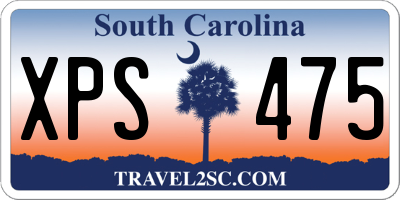 SC license plate XPS475
