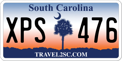 SC license plate XPS476