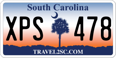 SC license plate XPS478