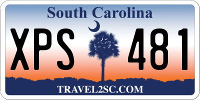SC license plate XPS481